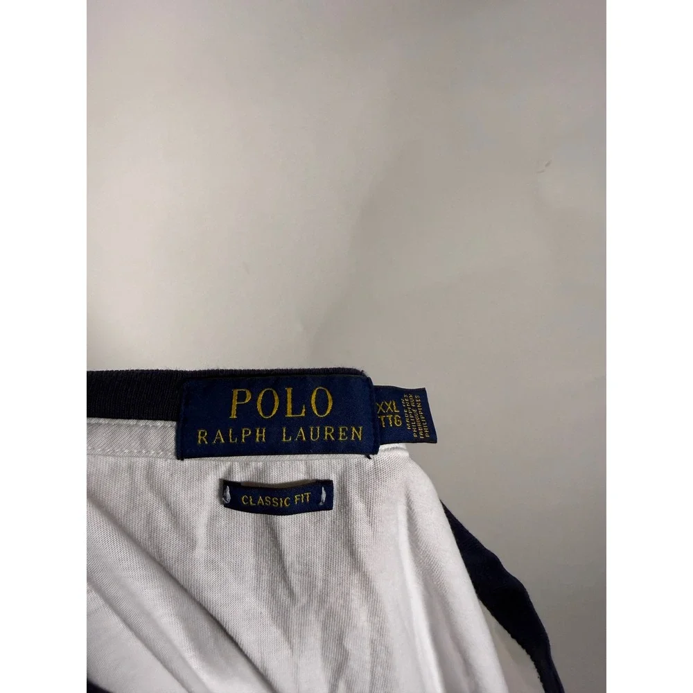 Polo Ralph Lauren Mens Polo Bear Captain Ringer T-Shirt White XXL Classic Fit